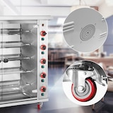 thumbnail of Royal Catering - Royal Catering Rôtissoire poulet - à gaz - 5 broches - avec éclairage et roues Rôtissoire professionnelle Broche à poulet