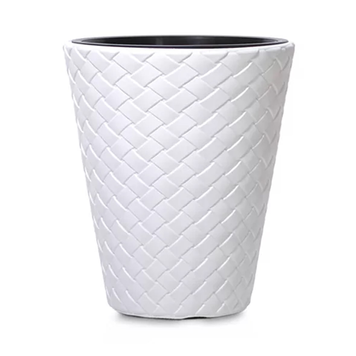 Prosperplast - MATUBA 14L Topf mit Reservoir - 30x30x35cm in Weiß farbe