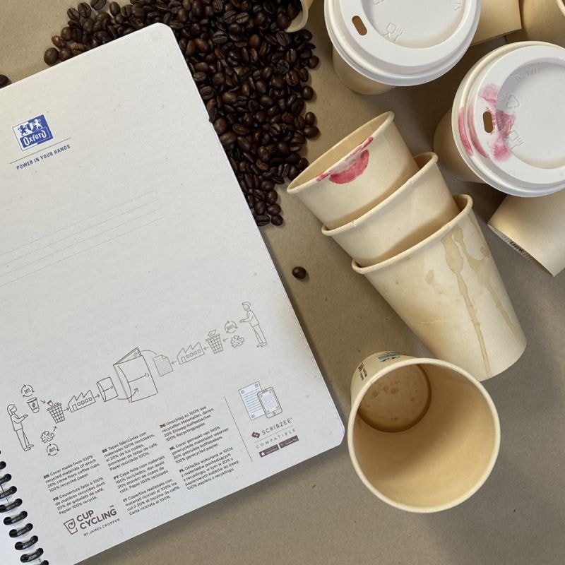 Oxford Office Spiralbuch My Rec'Up, A4, kariert, grün