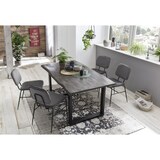 thumbnail of SIT Möbel Esstisch 160 x 85 cm | 40 mm Tischplatte Mango grau | Stahlgestell schwarz | B 160 x T 85 x H 78 cm | 07107-76 | Serie TABLES & CO