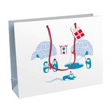 thumbnail of Clairefontaine 6x Geschenktasche Shopping, Pinguine, 37,3x11,8x27,5cm - Weiß X-30912-6C