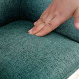 thumbnail of Cadeira em tecido Tipton verde escuro