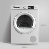 thumbnail of Telefunken Wärmepumpentrockner für 7 kg Wäsche, Trockner Frontlader, Wäschetrockner mit Knitterschutz, leise, TWP7EW