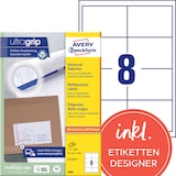 thumbnail of Avery Zweckform 3660 Universal-Etiketten, A4 mit ultragrip, 97 x 67,7 mm, 100 Bogen/800 Etiketten, weiß