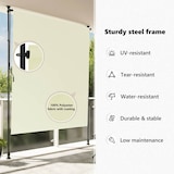 thumbnail of vidaXL Rolgordijn voor buiten 150x270 cm crème