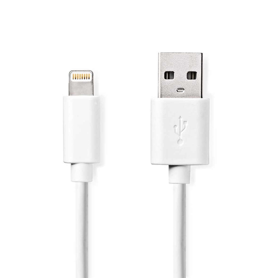 Câble De Charge Et De Synchronisation  Apple Lightning - Usb A Mâle  1,0 M  Blanc Usage Non Intensif Nedis