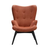 thumbnail of SalesFever Polstersessel | Bezug Strukturstoff | Gestell Metall schwarz | B 80 x T 99 x H 92 cm | kupfer