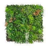 thumbnail of CREATIV green künstliche Pflanze Premium-Blättermatte, ca 100x100x12cm, mit Farnen, Gräsern und Blüten