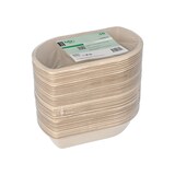 thumbnail of Conpax (LM) 600 Snacktrays Zuckerrohr 3,6 cm x 11,1 cm x 16,8 cm natur (97080, 12x50 Stück)