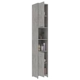 thumbnail of vidaXL Badezimmerschrank Betongrau 30x30x183,5 cm Holzwerkstoff