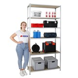 thumbnail of PROREGAL Étagère charge lourde GIANT MULI | HxLxP 250x110x40cm | 200kg par niveau | Galvanisé | Étagère robuste de Garage