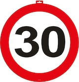 thumbnail of Verkehrsschild Partyset 30. Geburtstag Party Deko Set rot weiss Dekoration Geburtstagsdeko Zahl Frau Mann Jubiläum