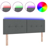 thumbnail of vidaXL LED-Kopfteil mit LED -Streifenleuchten Dunkelgrau 160 cm Stoff