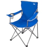 thumbnail of Silla plegable camping con posavasos azul Aktive