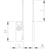 thumbnail of Termómetro digital com sonda longa 60x18x180 mm.
