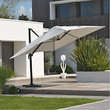 thumbnail of Parasol déporté en aluminium et polyester Sevilla 4 x 3 m anthracite Dcb Garden