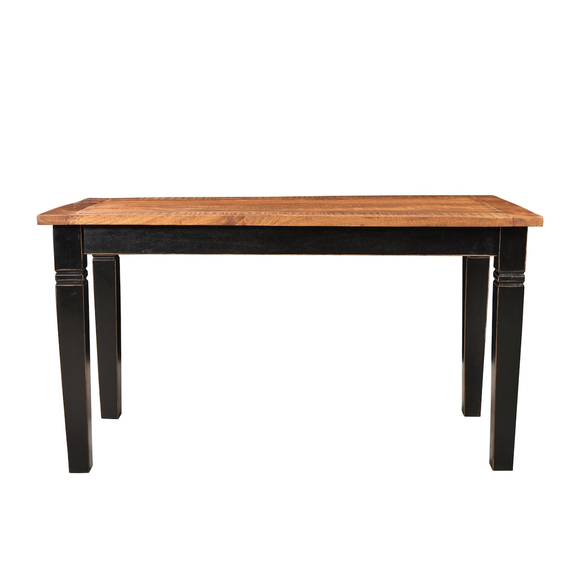 SIT Möbel Tisch aus Mangoholz | 140 x 90 cm | Tischplatte 25 mm honigfarben | Gestell schwarz | B 140 x T 90 x H 76 cm | 05814-11 | Serie CORSICA