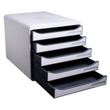 thumbnail of Exacompta 309740D 1x Ablagebox mit 5 Schubladen für DIN A4+ Dokumente Big Box Plus Office Lichtgrau