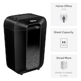 thumbnail of Destructora trituradora de papel Fellowes LX70, uso personal, destruye hasta 11 hojas en partículas de 4x40mm, Din P-4, papelera 18L /306 hojas