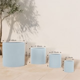 thumbnail of 4er Set Pflanzkübel rund 1 grau