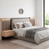 thumbnail of Set 2 Comodini Moderni Con Cassetto Comodino Camera Da Letto Design Salvaspazio In Laminato Resistente Florina 50 x 39,6 x 104 cm Rovere e Antracite