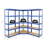 thumbnail of Mega Deal 1x Eckregal + 2x Schwerlastregal Slim Elephant S, Blau