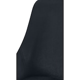 thumbnail of Cadeira de jantar Elmira em veludo preto/metal dourado