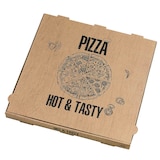 thumbnail of PACKNWOOD - 100u - Caja de cartón pizza decorada "Hot and Tasty"  400x400mm H40mm - 210BPZ40A