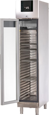 thumbnail of Edelstahl-Tiefkühlschrank mit Glastür TKU 359 G