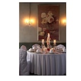 thumbnail of METRO Professional Toalha de mesa, poliéster, tecido jacquard, Ø 180 cm, redonda, branca