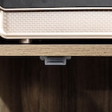 thumbnail of HOMCOM Móvel Aparador Alto com 5 Compartimentos e 1 Porta 60x30x121cm Carvalho e Branco