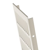 thumbnail of Aluminium Stegblech 130mm breit x L 1200mm Lüftungsgitter Türgitter Weiß RAL9010
