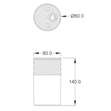 thumbnail of Lampade A Soffitto Moderno Da Esterno Alluminio Grafite 1 Lucee27 60W Ip54