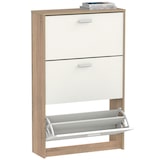 thumbnail of Briebe Zapatero Entrada Recibidor, Mueble Auxiliar Estrecho Zapatos, 3 Puertas, Madera 119,5x74x25 cm, Nova, Blanco
