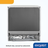 thumbnail of Exquisit Geschirrspüler GSP508-030D silber | Spülmaschine 55 cm | Power+ | ECO Modus | Standgerät