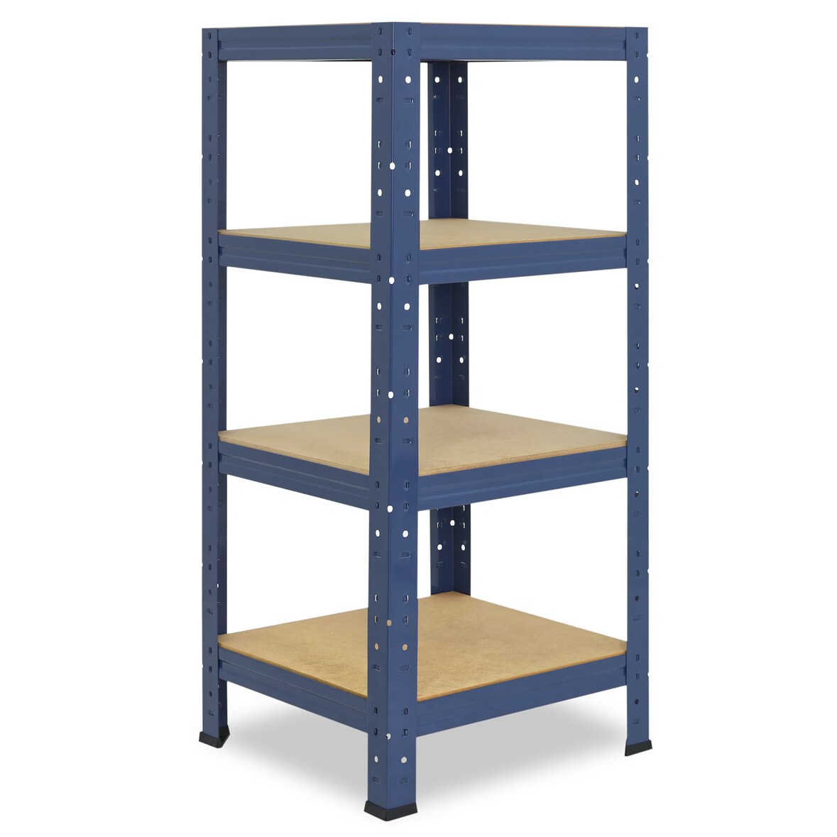 shelfplaza HOME 100x50x50 cm Schwerlastregal in blau mit 4 Böden und 175 kg Traglast pro Boden
