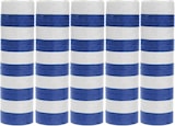 thumbnail of 5 Rollen Papier Luftschlangen blau weiß | schwer entflammbar