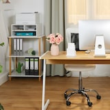 thumbnail of Relaxdays Druckerständer Schreibtisch, 3 Fächer, Regal für Drucker, Druckerhalter, H x B x T: 22,5 x 47 x 40 cm, weiß