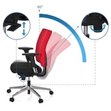 thumbnail of Bureaustoel Pro Tec 350, zwart / rood hjh OFFICE