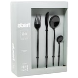 thumbnail of Abert Porto black, Set 16 pz posate in PVD nero, acciaio inox 18/c