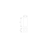 thumbnail of Papelera de reciclaje con tapa basculante 300x300 mm B40717