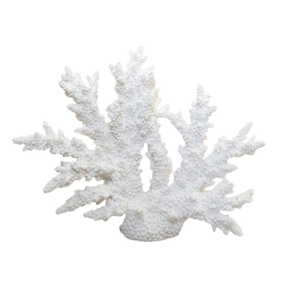 Corail blanc décoratif 34x13x27cm