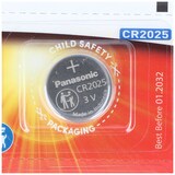 thumbnail of Panasonic Batterie Lithium, Knopfzelle, CR2025, 3V Electronics, Lithium Power, Retail Blister (6-Pack)