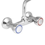 thumbnail of Torneira de cozinha profissional de parede com botão misturador de alavanca dupla - FRP-308-19