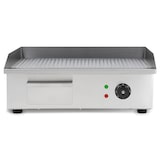 thumbnail of VERTES Plancha profesional de 3000 W en acero inoxidable superficie de grill ranurada de 55 x 35 cm, termostato, temperatura de 50 a 300 °C