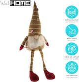 thumbnail of WellHome - Weihnachtsdekoration mit langfüßigem Wichtel und Hut, originelles nordisches Design