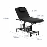 thumbnail of Helloshop26 - Professionelle elektrische Massageliege Massagebett Physiotherapie-Behandlungsliege 2 Motoren 200 kg schwarz 14_0007752