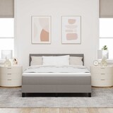 thumbnail of vidaXL Boxspringbett mit Kopfteil Taupe 140 x 200 cm Stoff