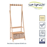 thumbnail of San Ignacio KIPIT - Kleiderständer mit 2 Schubladen 67 x 40 x 175 cm in Beige