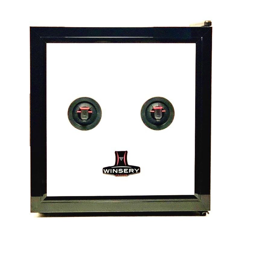 Winsery dispenser vino sistema gravitazionale GS20 nero 50x43x50 cm